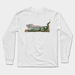 Green island iguana Long Sleeve T-Shirt